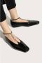 Jil Sander Leren Ballet Flats met Kristaldetail Black Dames - Thumbnail 16