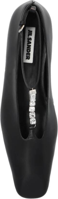 Jil Sander Leren schoenen Black Dames