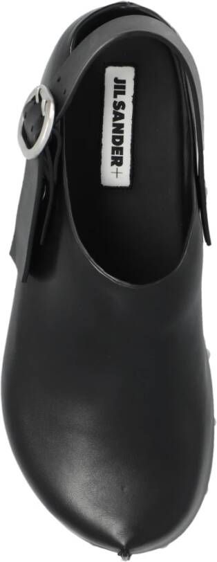 Jil Sander Leren schoenen Black Dames