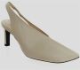 Jil Sander Leren Sling Back Décolleté Schoen White Dames - Thumbnail 2