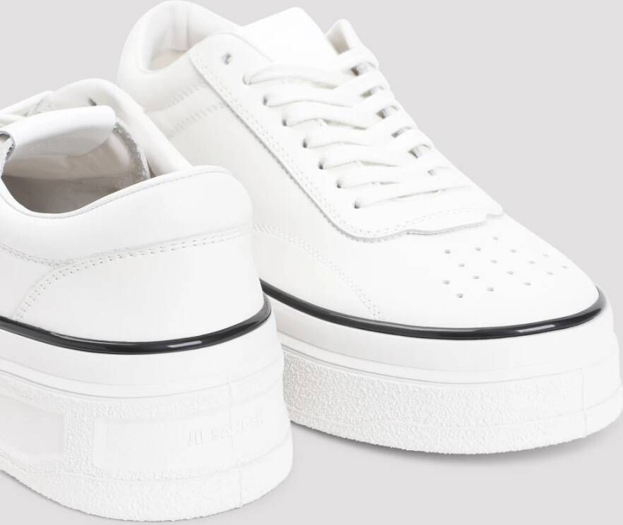 Jil Sander Porselein Lage Sneaker White Heren