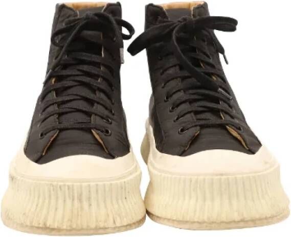 Jil Sander Pre-owned Canvas sneakers Black Heren