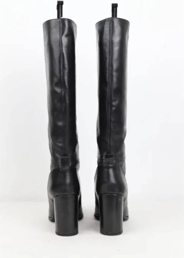 Jil Sander Pre-owned Leather boots Black Dames