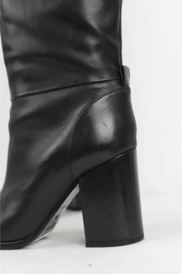 Jil Sander Pre-owned Leather boots Black Dames