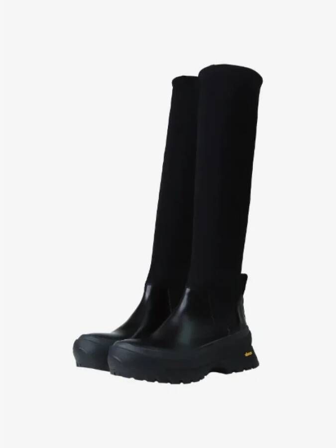 Jil Sander Pre-owned Leather boots Black Dames