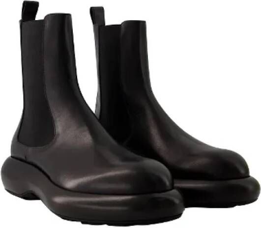 Jil Sander Pre-owned Leather boots Black Dames