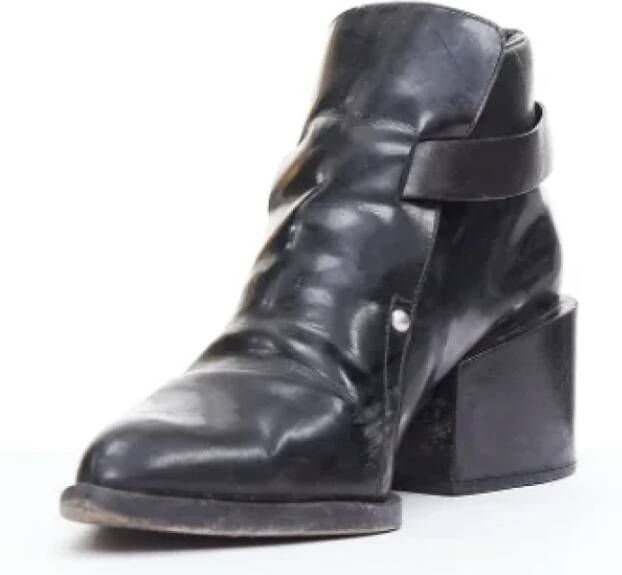 Jil Sander Pre-owned Leather boots Black Dames