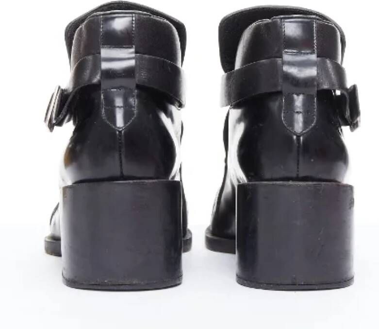 Jil Sander Pre-owned Leather boots Black Dames