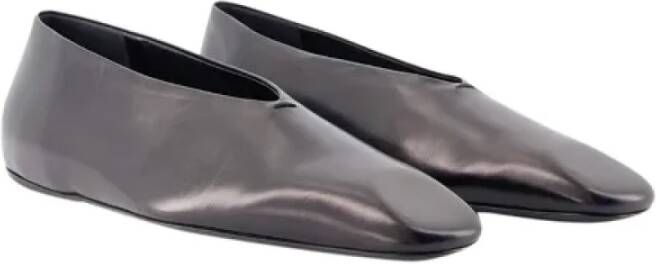 Jil Sander Pre-owned Leather flats Black Dames