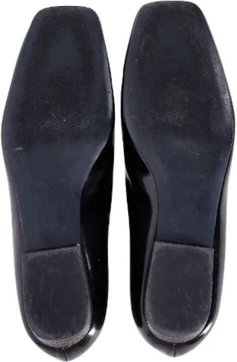 Jil Sander Pre-owned Leather flats Black Dames