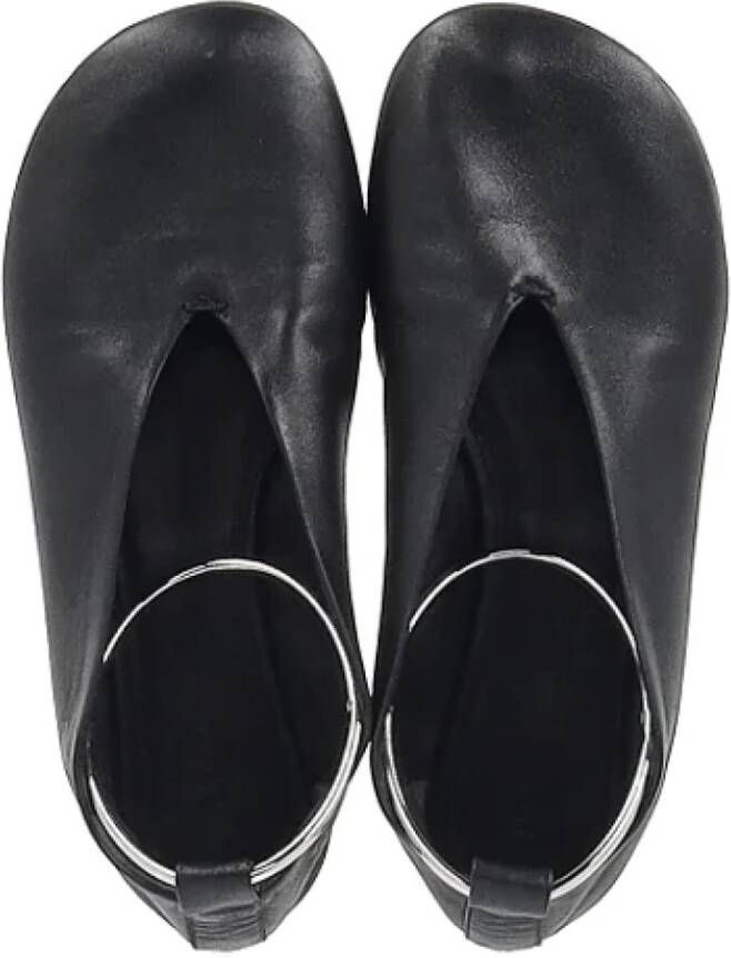 Jil Sander Pre-owned Leather flats Black Dames