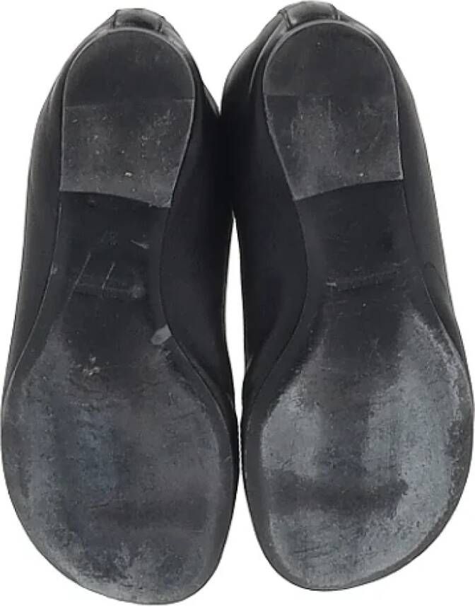 Jil Sander Pre-owned Leather flats Black Dames