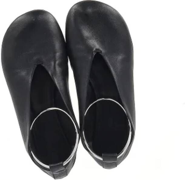 Jil Sander Pre-owned Leather flats Black Dames