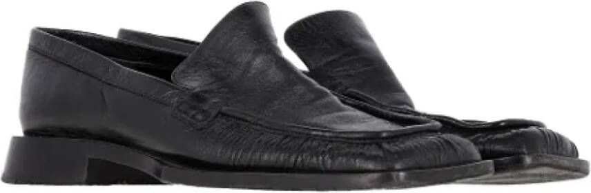 Jil Sander Pre-owned Leather flats Black Dames