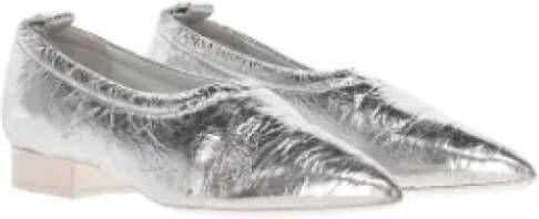 Jil Sander Pre-owned Leather flats Gray Dames