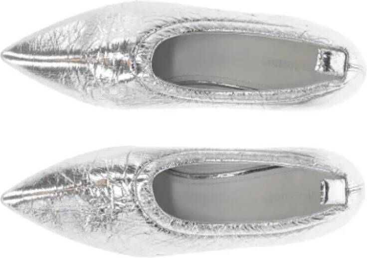 Jil Sander Pre-owned Leather flats Gray Dames