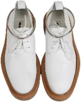 Jil Sander Pre-owned Leather flats White Dames