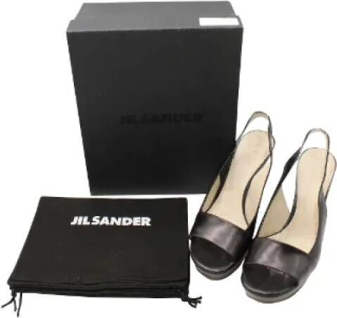 Jil Sander Pre-owned Leather heels Black Dames