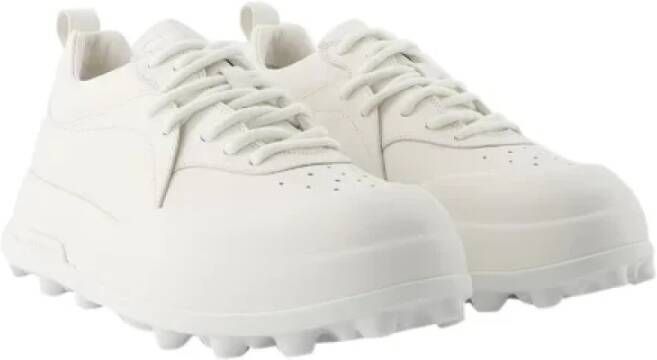 Jil Sander Pre-owned Leather sneakers White Heren