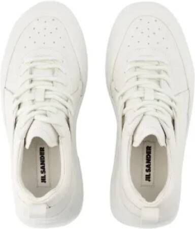 Jil Sander Pre-owned Leather sneakers White Heren