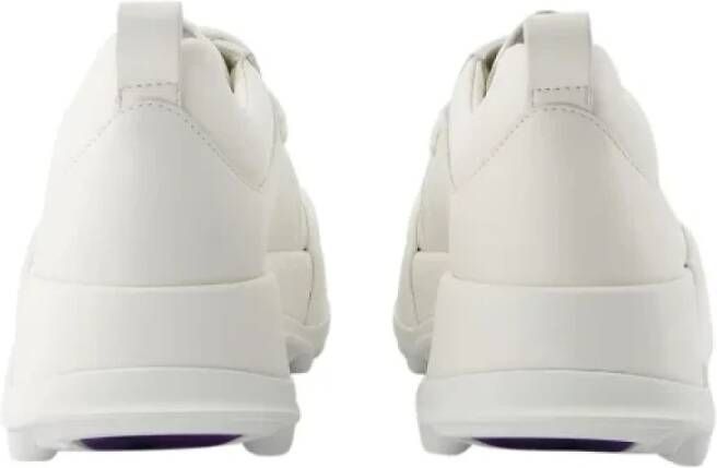 Jil Sander Pre-owned Leather sneakers White Heren