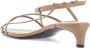 Jil Sander Puntige hoge leren sandalen Beige Dames - Thumbnail 3