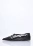 Jil Sander Puntige Leren Ballerina Flats Black Dames - Thumbnail 4