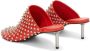 Jil Sander Rode Leren Stud Slip-On Schoenen Red Dames - Thumbnail 4