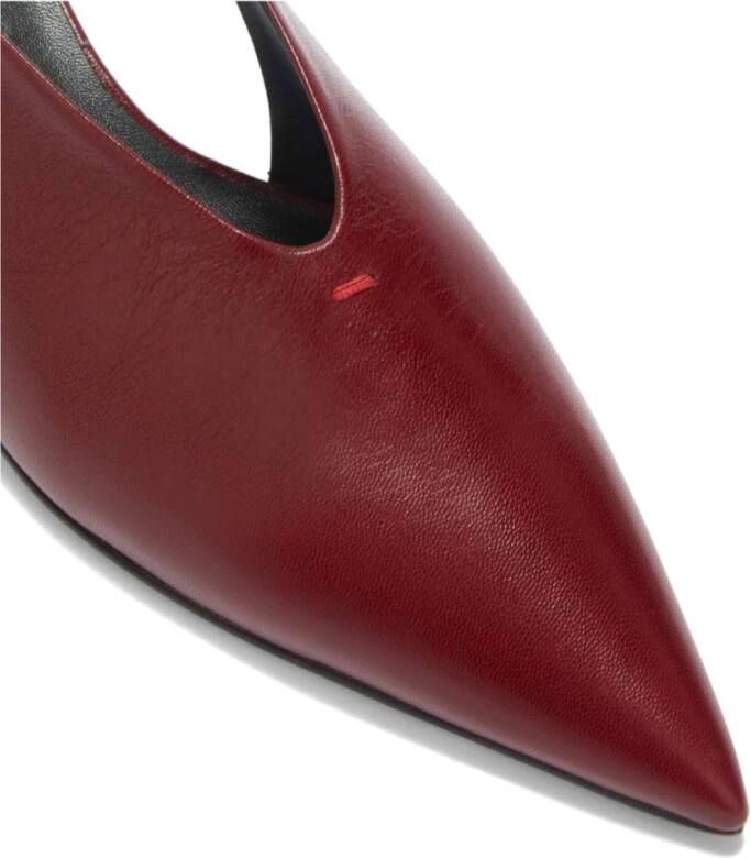 Jil Sander Rode Slingback Schoenen Red Dames