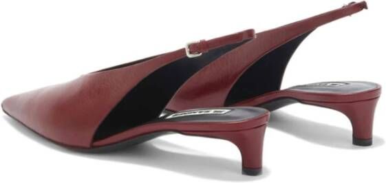 Jil Sander Rode Slingback Schoenen Red Dames