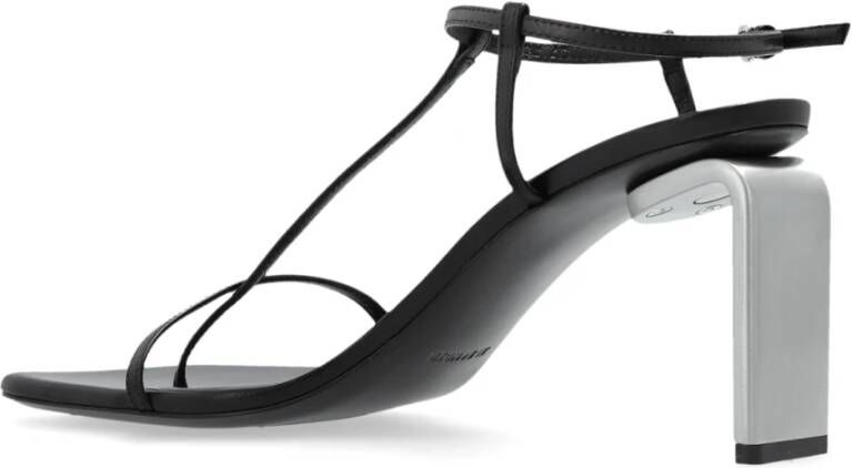 Jil Sander Sandalen met metalen hak Black Dames