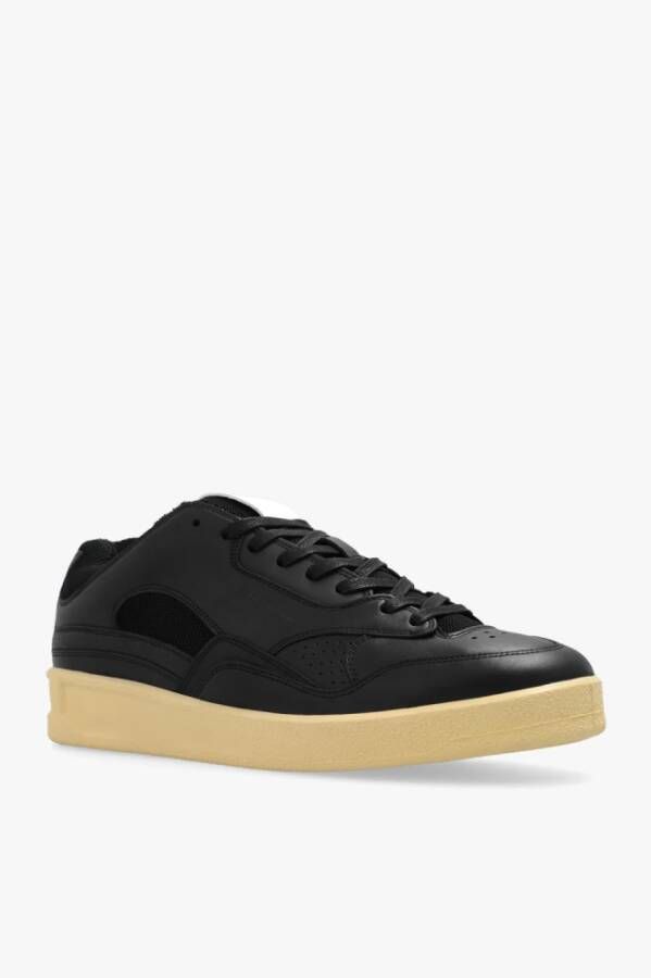 Jil Sander Sneakers met logo Zwart Heren