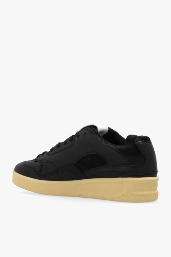 Jil Sander Sneakers met logo Zwart Heren