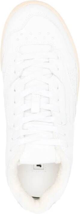 Jil Sander Debossed-Logo Low-Top Sneakers Wit Dames