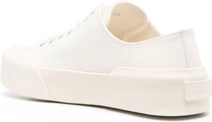 Jil Sander Modieuze Katoenen Sneakers voor Vrouwen Wit Dames