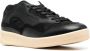 Jil Sander Zwarte Leren Sneakers met Stoffen Inzetstukken Black Heren - Thumbnail 2