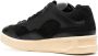 Jil Sander Zwarte Leren Sneakers met Stoffen Inzetstukken Black Heren - Thumbnail 3