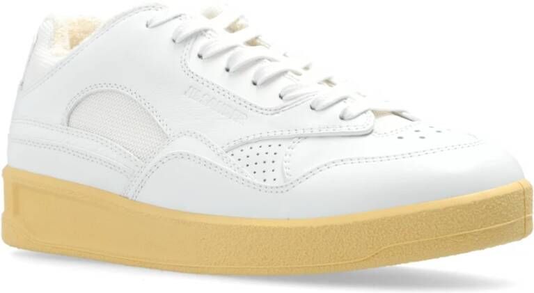 Jil Sander Sportschoenen met logo White Dames