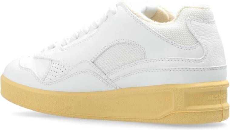 Jil Sander Sportschoenen met logo White Dames