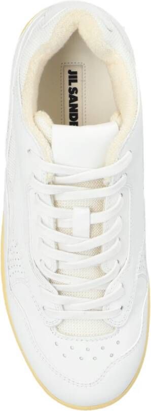 Jil Sander Sportschoenen met logo White Dames