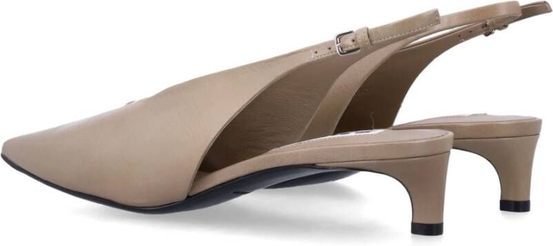 Jil Sander Stijlvolle Slingback Schoenen Beige Dames