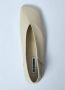 Jil Sander Vierkante Leren Ballerina Flats Beige Dames - Thumbnail 5