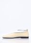 Jil Sander Vierkante Neus Leren Ballerina Flats Beige Dames - Thumbnail 4