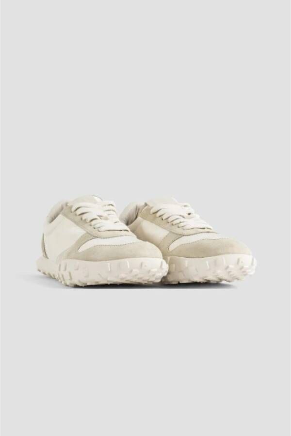 Jil Sander Witte leren Moon sneakers White Heren