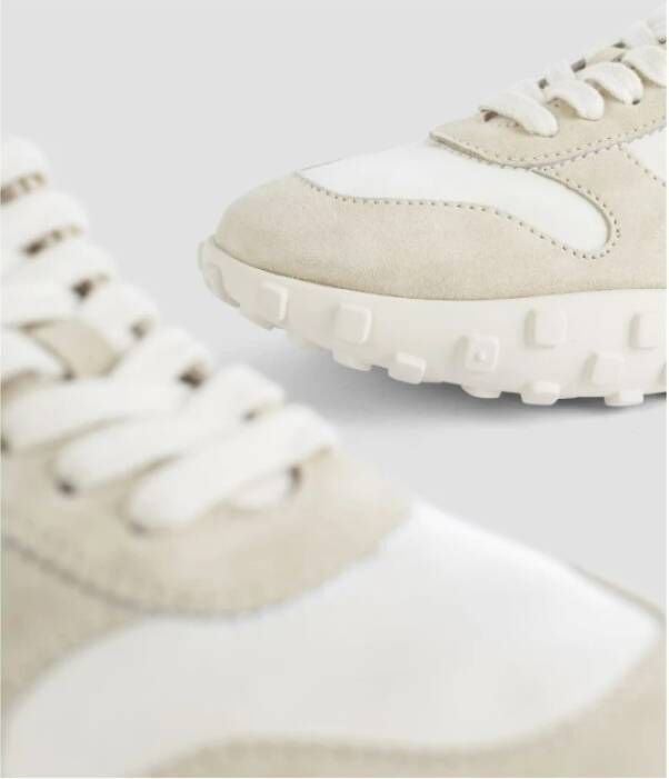 Jil Sander Witte leren Moon sneakers White Heren