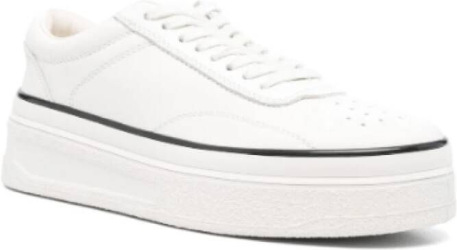 Jil Sander Witte Sneakers voor een stijlvolle look White Dames