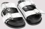 Jil Sander Zilveren Maan Leren Sandalen Gray Dames - Thumbnail 3