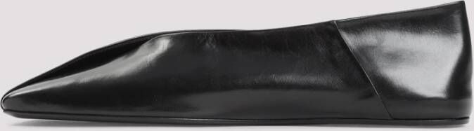 Jil Sander Zwarte Ballerina Schoenen Black Dames