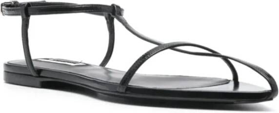 Jil Sander Zwarte Kooi Sandalen Stijlvol Model Black Dames