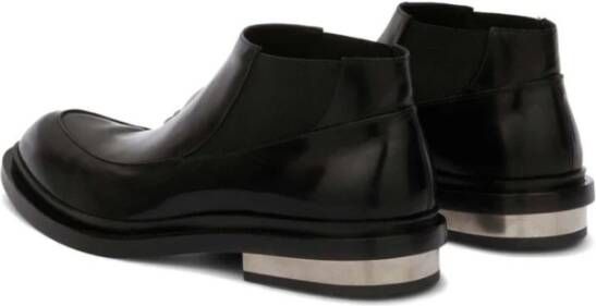 Jil Sander Zwarte Lage Herenlaarzen Black Heren